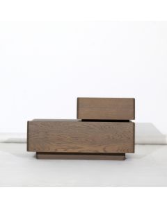 Stolik nocny Bright z gniazdkiem lewy Cognac Oak

